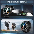 Military Men Smart Watch  answer make Call  960mah Rugged Fitness Tracker Watch