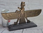 Art Deco Warrior King Bronze Sculpture Statue Marble Base Figurine Home Decore