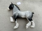 Rare Breyer Peter Stone Horse    stake A Claim    Blue Roan Pinto Trotting Drafter