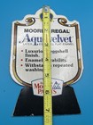 Vintage Benjamin Moore Advertising Aquavelvet Paint Store Signage Card  Regal