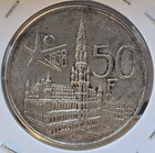 Belgium 1958 50 Francs Silver Coins