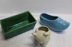 Lot Of 3 Vintage Usa Art Deco   Mcm Pottery Planter  Planters