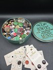 Vintage Bowers Old Fashioned Creamy Mints Tin Buttons
