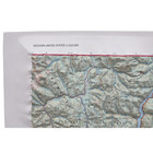Hubbard Scientific Kalispell  Montana 3d Raised Relief Map - Unframed