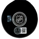 Ed Belfour Signed Chicago Blackhawks Logo Puck W  Hof 2011 Beckett Wit Bas Coa