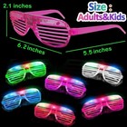 100 Pack Glow Sticks Glasses Bulk Party Pack  Light Up Glasses Bulk glow In The