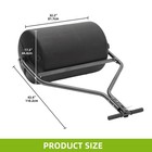 270 Lbs 18   X 24   Poly Lawn Roller W  Threaded Plug For Lawn   Garden Tractors