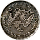 None-o Seated Liberty Half Dollar Love Token -  m s 