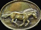Western Horse Cowboy Cowgirl Great American Buckle Company Vintage Belt Buckle
