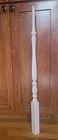 4 White Stair Baluster Porch Spindle Wood Pin Top Flat Furniture Craft 36  1 75 