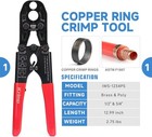 Pckit-1234ps Pex Crimping Tool Kit With Pex Tubing Cutter  Pex Crimper  Pex Remo