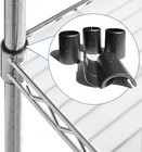 28 Pack Plastic Metal Shelf Clips  Shelving Sleeves Replacements  14 Pairs 