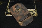 Extremely Rare Ancient Near Eastern Bronze Buckle Plaque With Silver Inlay