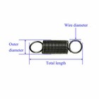 Wire Dia 3mm Extension Spring Tension Expansion Extending Spring Length 50 600mm