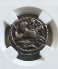 Phoenicia Tyre Azemilkos Shekel Ngc Ch Fine Ancient Silver Coin