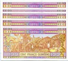Guinea 100 Francs 2015 P A47 Unc Lot 5 Pcs 1 20 Bundle
