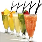 100-5000x Straws Plastic Bendy Black Straws Birthday Wedding Summer Party Drink