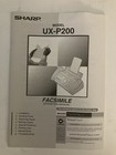 Sharp Ux-p200 Fax Machine Phone Receiver  Manual    Feed Tray Parts Only