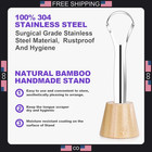 Stainless Steel Tongue Scraper Set For Oral Hygiene And Fresh Breath
