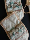 Lot Franco Mushroom 2 Pot Holders Hang Hand Towel 2 Oven Mitt Mcm Vtg Cannon Usa