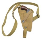 Us M3 Victory Revolver Pilots Canvas Shoulder Holster With Shell Loops Khaki