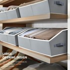 Large Storage Bins Baskets - 6 Pack Closet Storage Cubes  Fabric Baskets For    