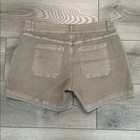 Spanx Stretch Twill Stone Wash Brown Tummy Shaping Shorts Size Medium