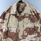 Vintage Chocolate Chip Camo Bdu Shirt Mens Medium Long 90s Desert Storm Military