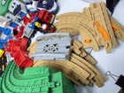 Large Fisher Price Geo Trax Train Set Airport Track Figurs 2 Motorized Engines  