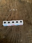Vtg Poker Playing Card Game Dice Set Of 5  k Q J 10 9 Ace -w case   Instructions