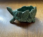 Vintage Mccoy Pottery Turtle Planter Green Turtle Mid Century Ceramic Pot