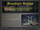 Genuine Piece Of The World Famous Brooklyn Bridge On Gorgeous Coa - Wow 