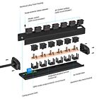 6 Outlet Heavy Duty Power Strip Surge Protector With Individual Switch  6ft Cord