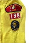 Vintage Yellow Boy Scouts Of America Cub Scouts Uniform Shirt With Patches M