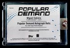 2026 Topps Pristine Miguel Cabrera Popular Demand Auto Autograph Relic 53 75 Ssp