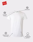 Hanes Men s White Crewneck T-shirt 6-pack Undershirt Tee Tagless Freshiq Comfort