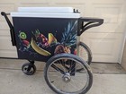 Summer Beverage Cart  Insulated Catering Cart Street Vending Mobile Cooler Cart
