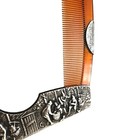 Antique Vintage Dutch Repousse Silver Plated Faux Tortoise Shell Comb   Holder