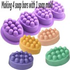 Massage Bar Silicone Molds 4 Cavities 4oz Soap Mold Ship From Usa   Us Seller