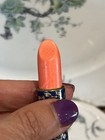 Vintage Helena Rubinstein Le Lipstick Floral Gold Metal Tube Orange Pearl