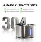 Automatic Cat Water Fountain Stainless Steel 3 2l Motion Sensor Usb