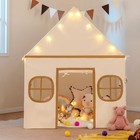 Kids Play Tent Large Playhouse Door Curtain Windows Star Lights Coffee Room Toy