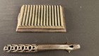 Antique 19th Century Cast Iron 1866 Hand Fluter Fabric Ruffle Iron