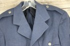 Vintage 1950s Mens 36r Us Air Force Wool Uniform Overcoat Coat Usaf Korean War
