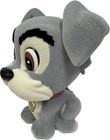Coin Bank - Disney Lady And The Tramp Gray 9  Pvc Figural Money Piggy New Fuzzy
