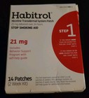 Habitrol Step 1 Nicotine Stop Smoking Aid 21 Mg  42 Patches Total    Exp 12 2027