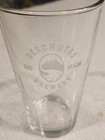 Deschutes Brewery Etched Glass Beer Pint Glass Bend Oregon Logo Bar Swag