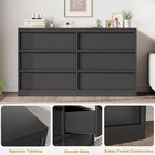 6 Drawers Dresser For Bedroom  modern Chest Of Drawers Wooden Storage Organizer