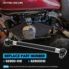 Black Efi Fuel Gas Line 62900-01d For Harley Touring 2007 Softail 2001-2017