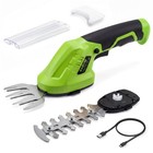 New     2 In 1 Cordless Grass Shear   Hedge Trimmer - 7 2v Electric Bush Trimmer